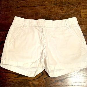 J Crew white chino shorts